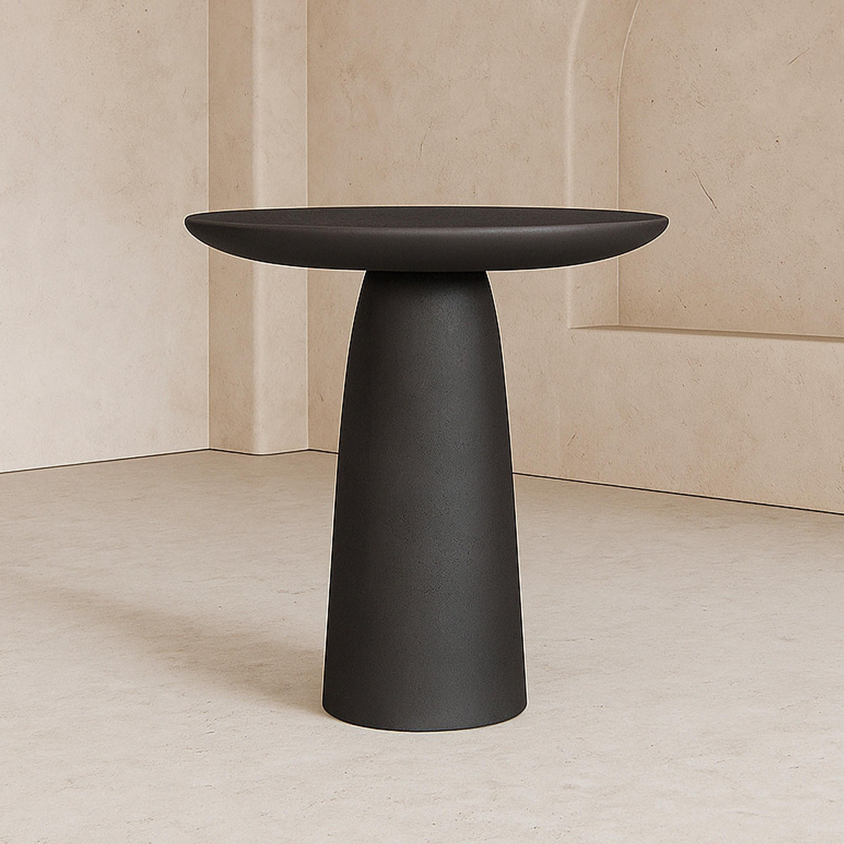 Porter Side Table - Charcoal Pitted