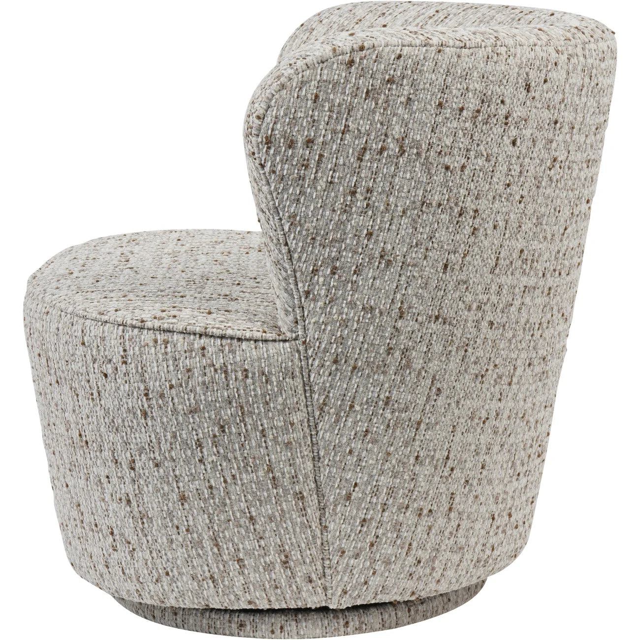 Isla Textured Slub Swivel Chair Natural