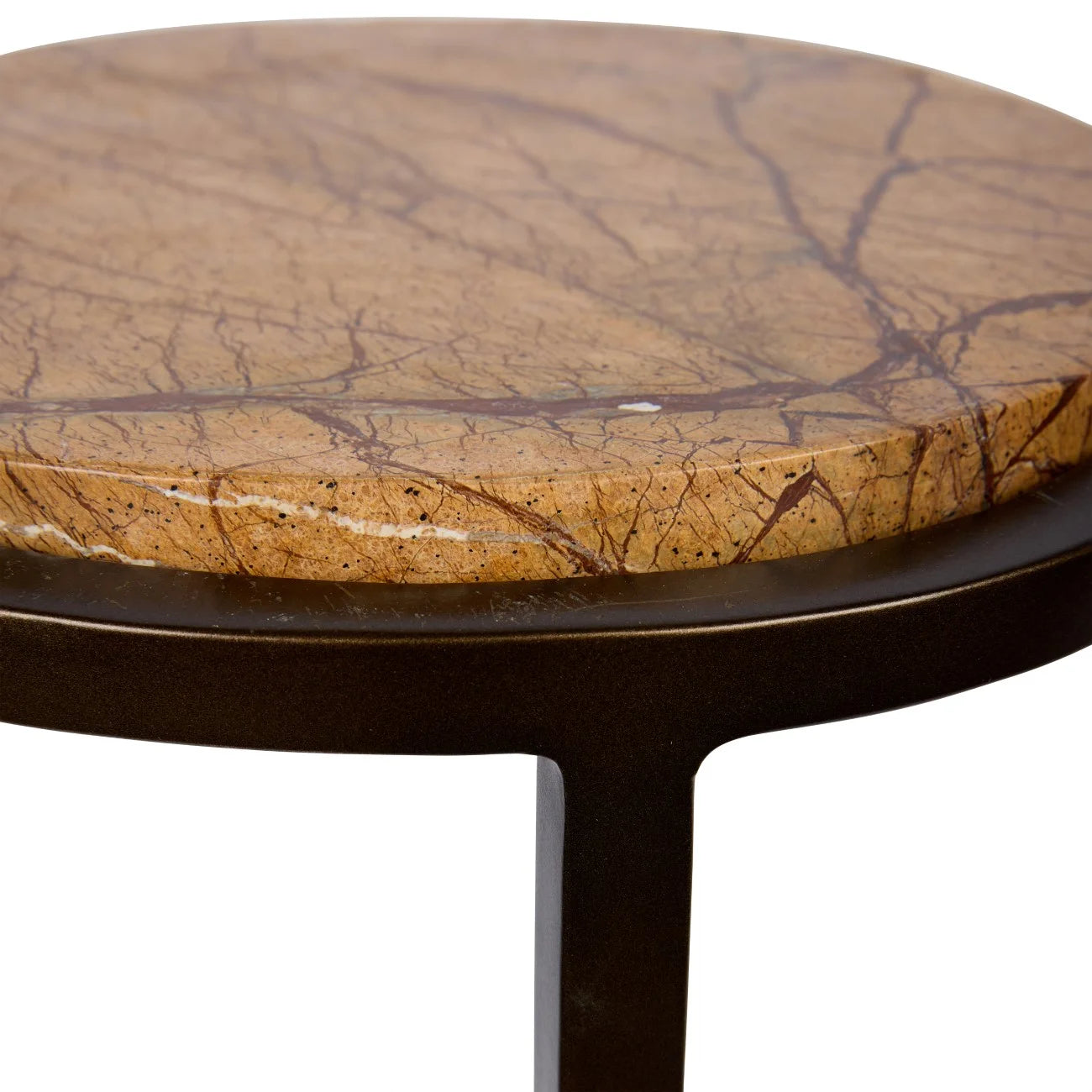 Luna Accent Table Forest Brown Marble