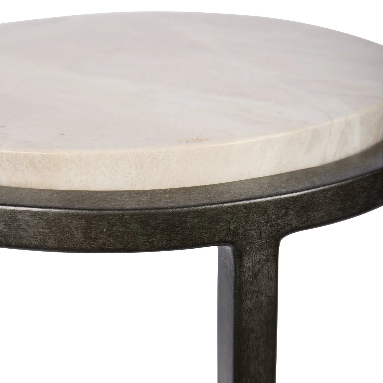 Luna Accent Table Grey Emperado Marble