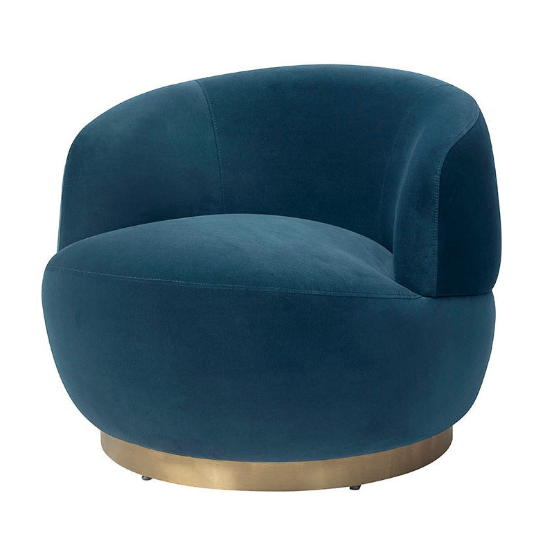 Vitale Occasional Chair - Baxter Deep Sea Velvet