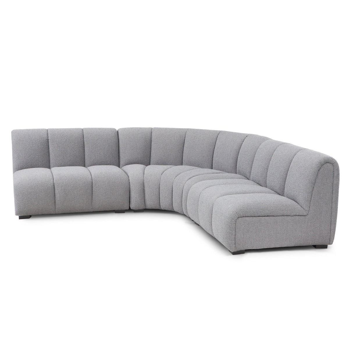 Ralph Sofa Round Corner - Boucle Graphic Grey