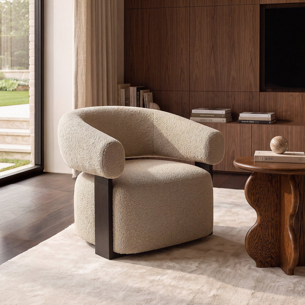 Botega Occasional Chair (Crib 5) - Capella Sand/Ash Wood