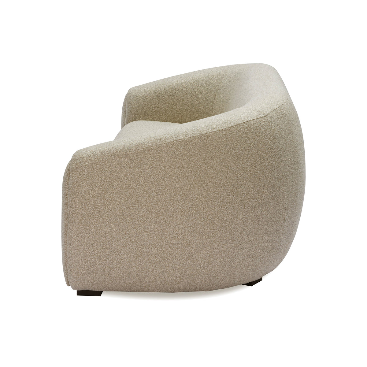 Voltaire Sofa - Capella Sand | Dark Brown Solid Wood (Crib 5)