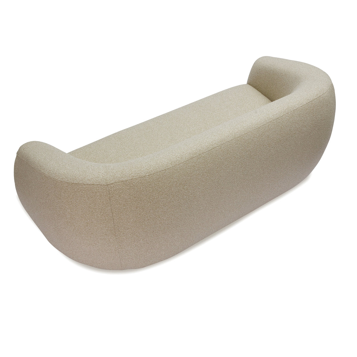 Voltaire Sofa - Capella Sand | Dark Brown Solid Wood (Crib 5)