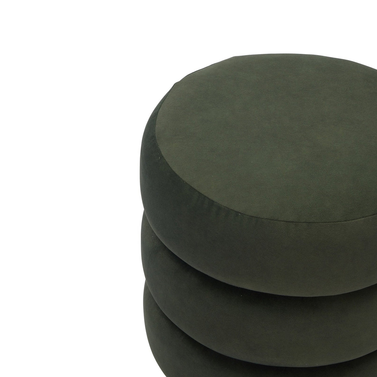 Trace Footstool - Hopper Moss | Mid Brown Oak Sold Wood (Crib 5)