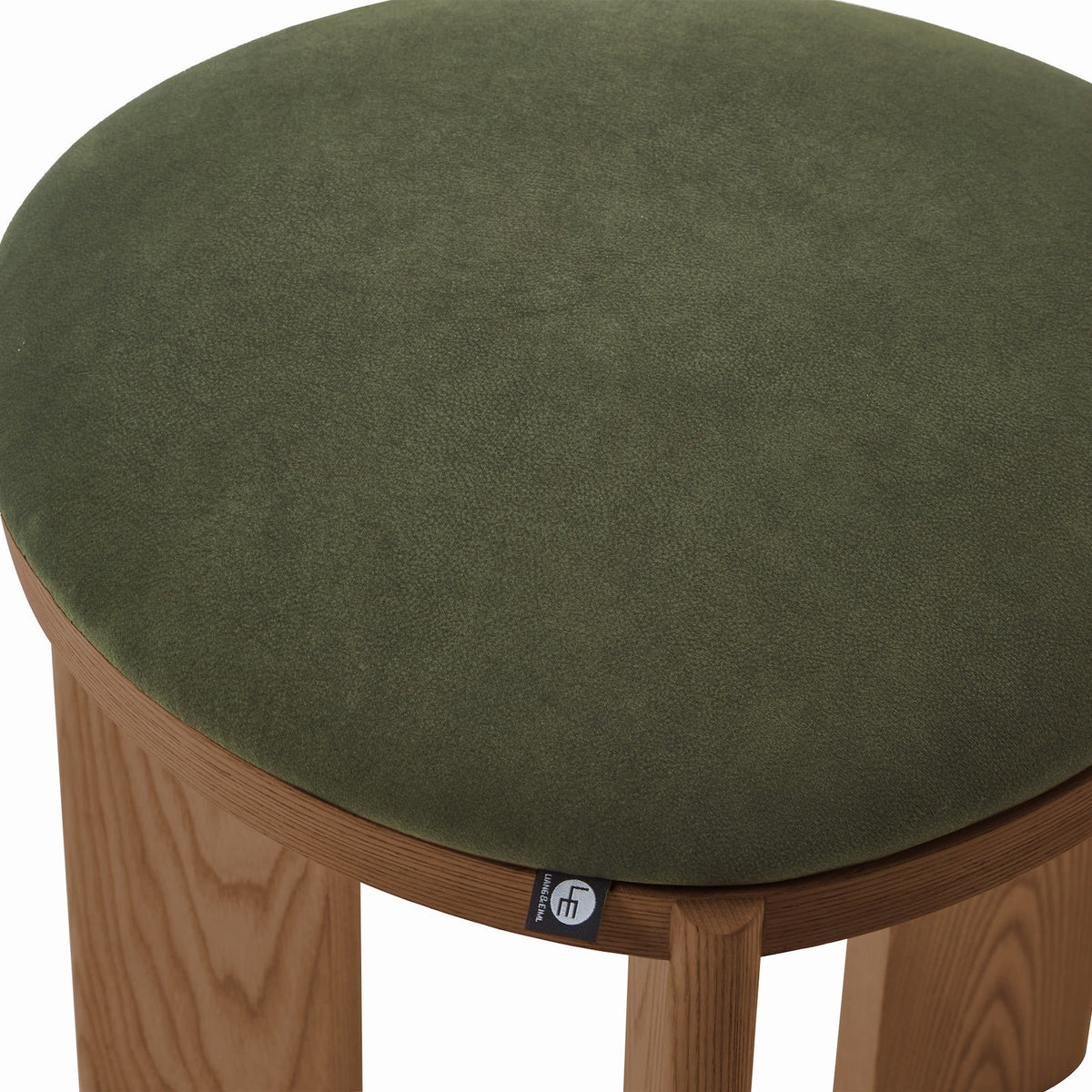 Lia Foot Stool - (Crib 5) Hopper Moss & Brushed Brown