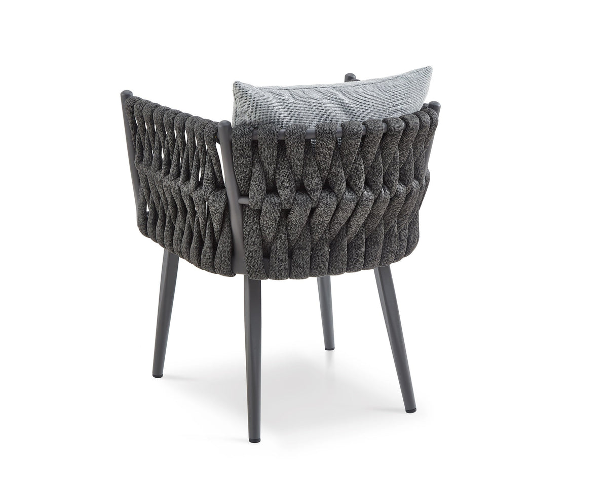 Charly Outdoor Dining Chair - (Crib 5) Hunter Stone and Charcoal Grey