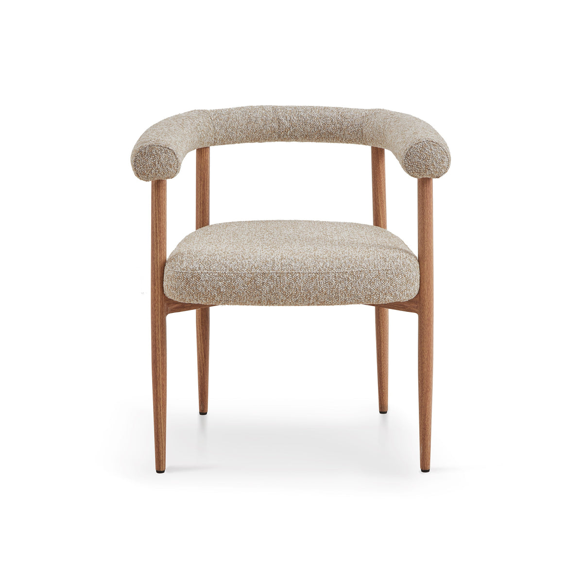 Nantes Outdoor Dining Chair - (Crib 5) Lima Beige and Walnut