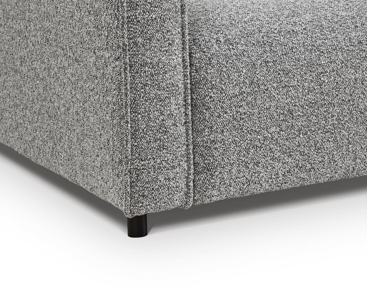 Riviera Outdoor Modular Sofa - (Crib 5) Lima Grey and Deep Charcoal