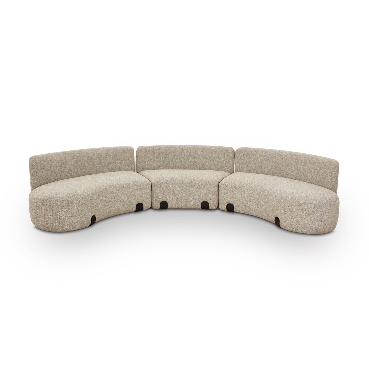 Capri Outdoor Modular Sofa - (Crib 5) Lima Beige and Deep Charcoal