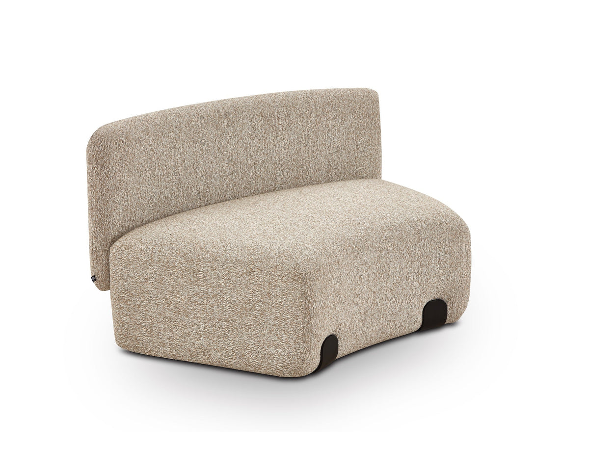 Capri Outdoor Modular Sofa - (Crib 5) Lima Beige and Deep Charcoal