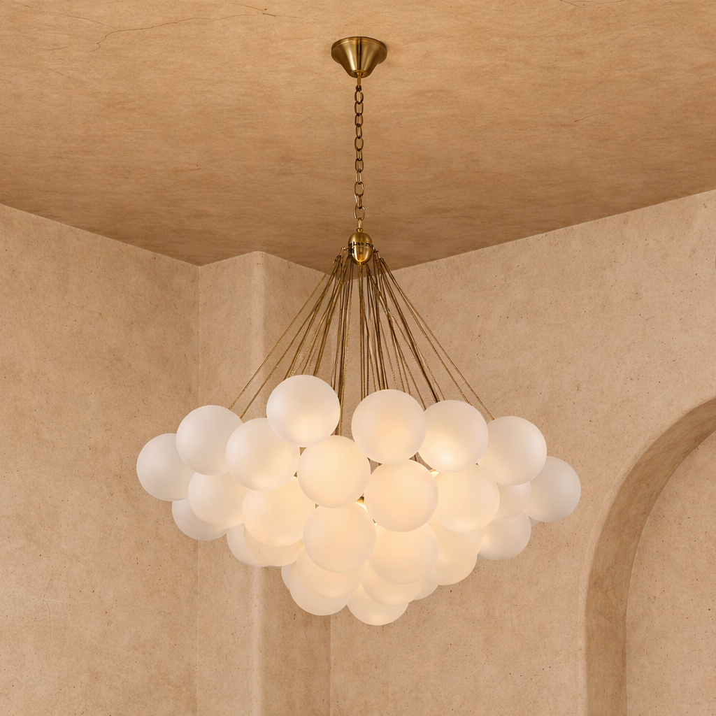 Cloud Pendant Lamp - Antique Brass