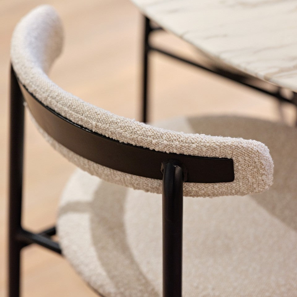 Nook Dining Chair (set of 2) - Boucle Sand
