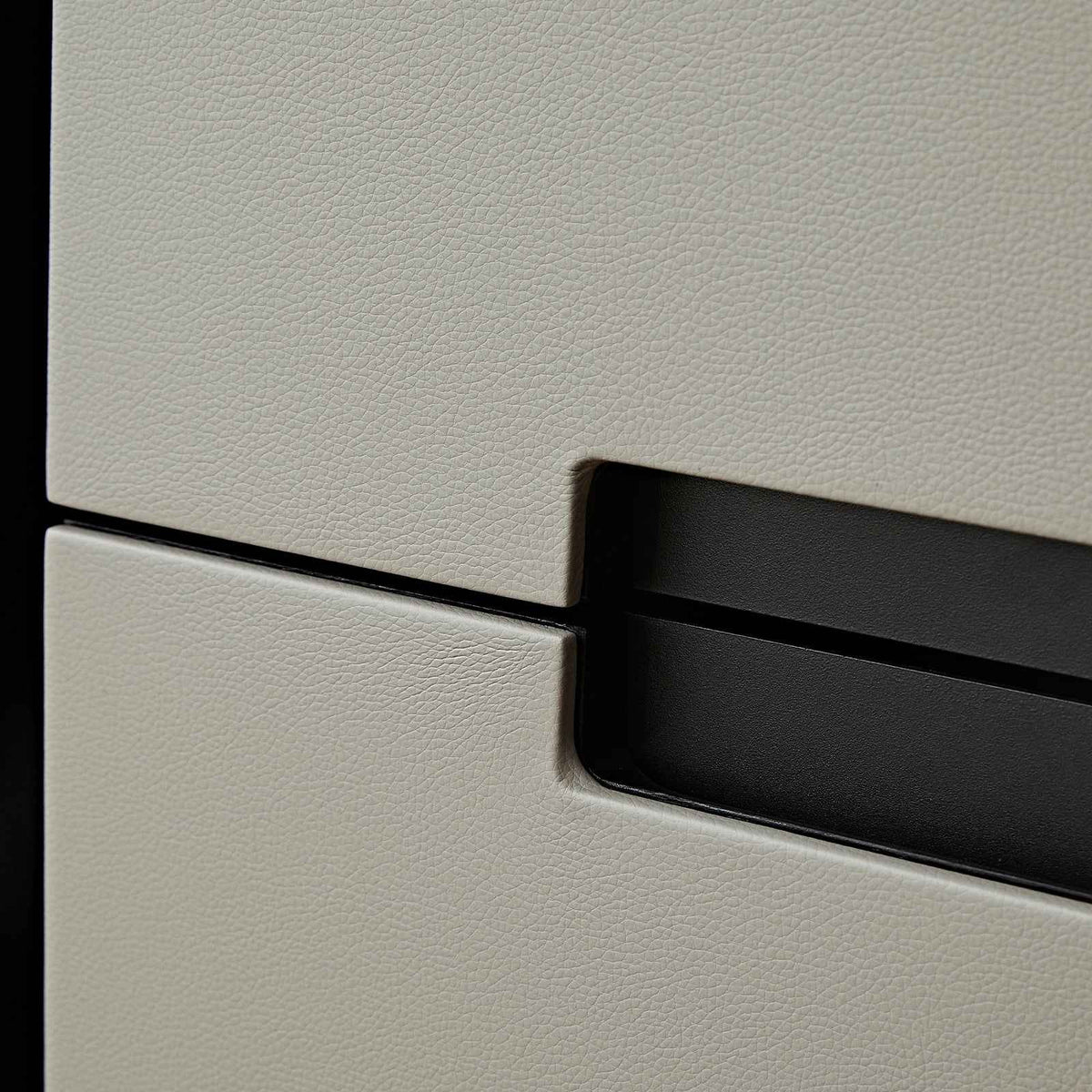 Ardel Bedside Table - Grey Leather Look