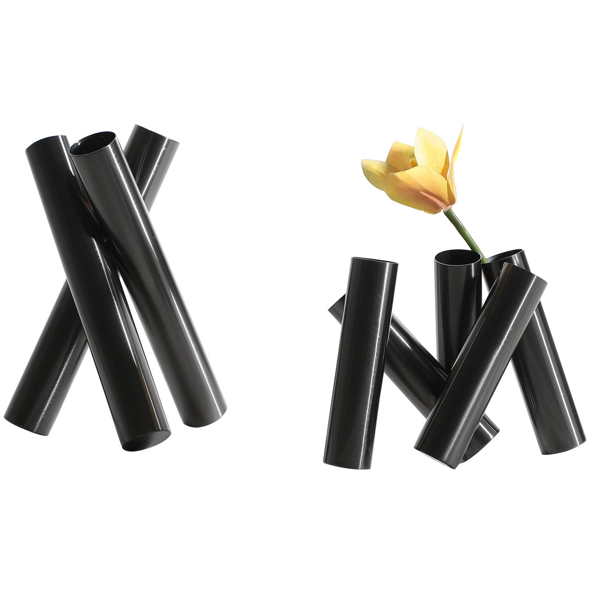 Rex Vase Small - Black Stainless Steel