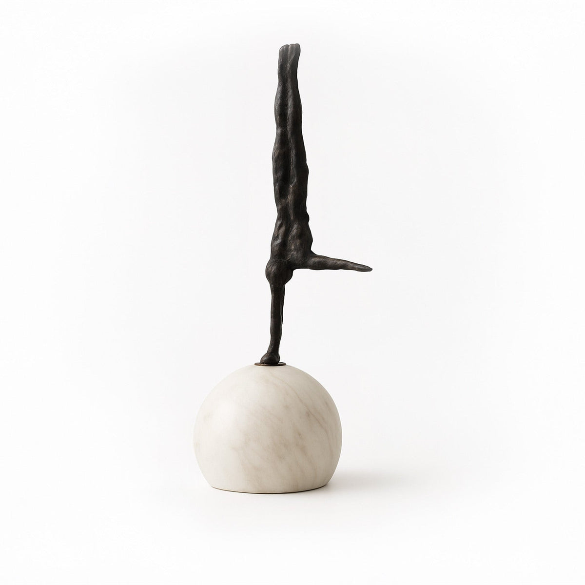 Handstand Sculpture - Dark Bronze Iron