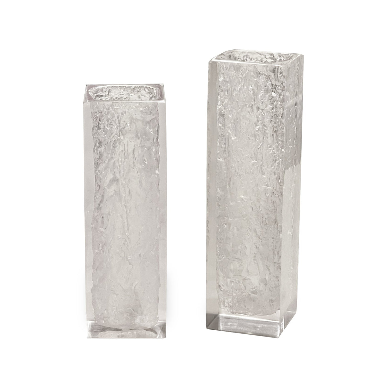 Moore Large Vase - Clear Resin