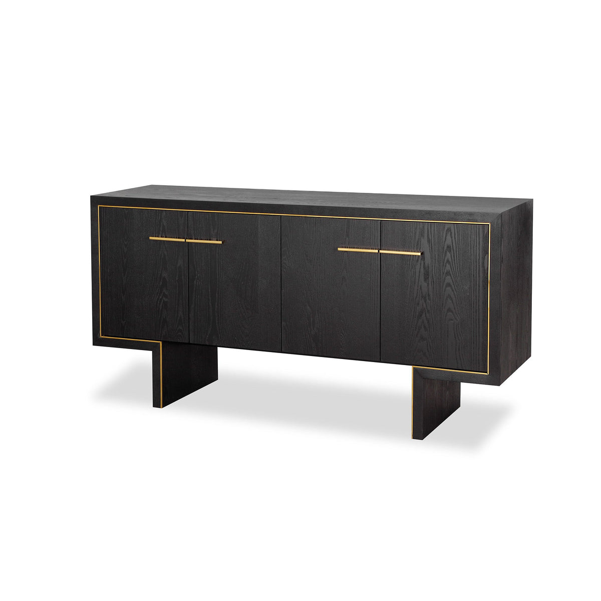 Tigur Sideboard - Black Ash Veneer/Polished Brass