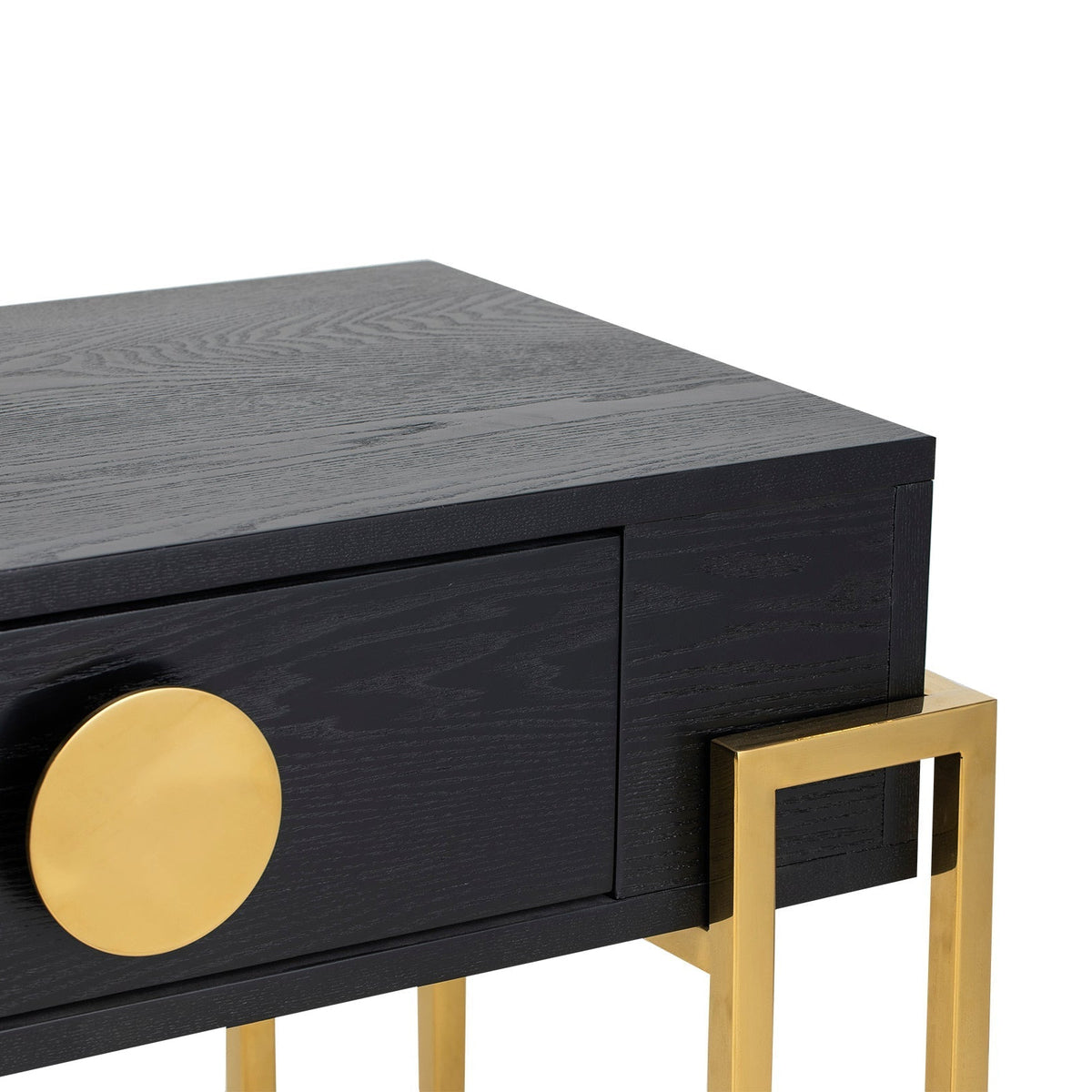 Paradigm Bedside Table - Black Ash Veneer