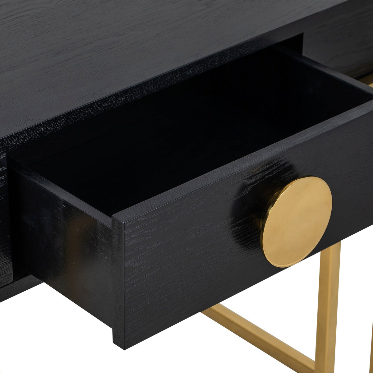 Paradigm Bedside Table - Black Ash Veneer