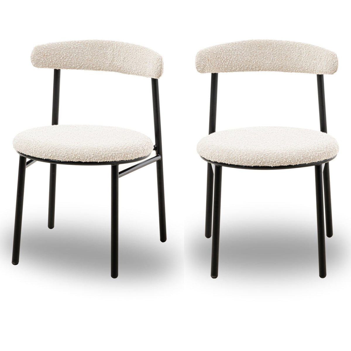 Nook Dining Chair (set of 2) - Boucle Sand