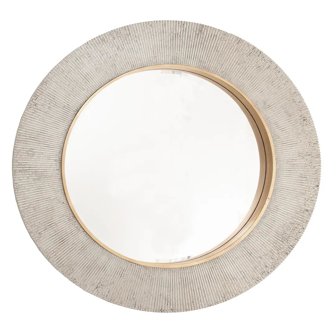 Edvin Silver Finish Wall Mirror