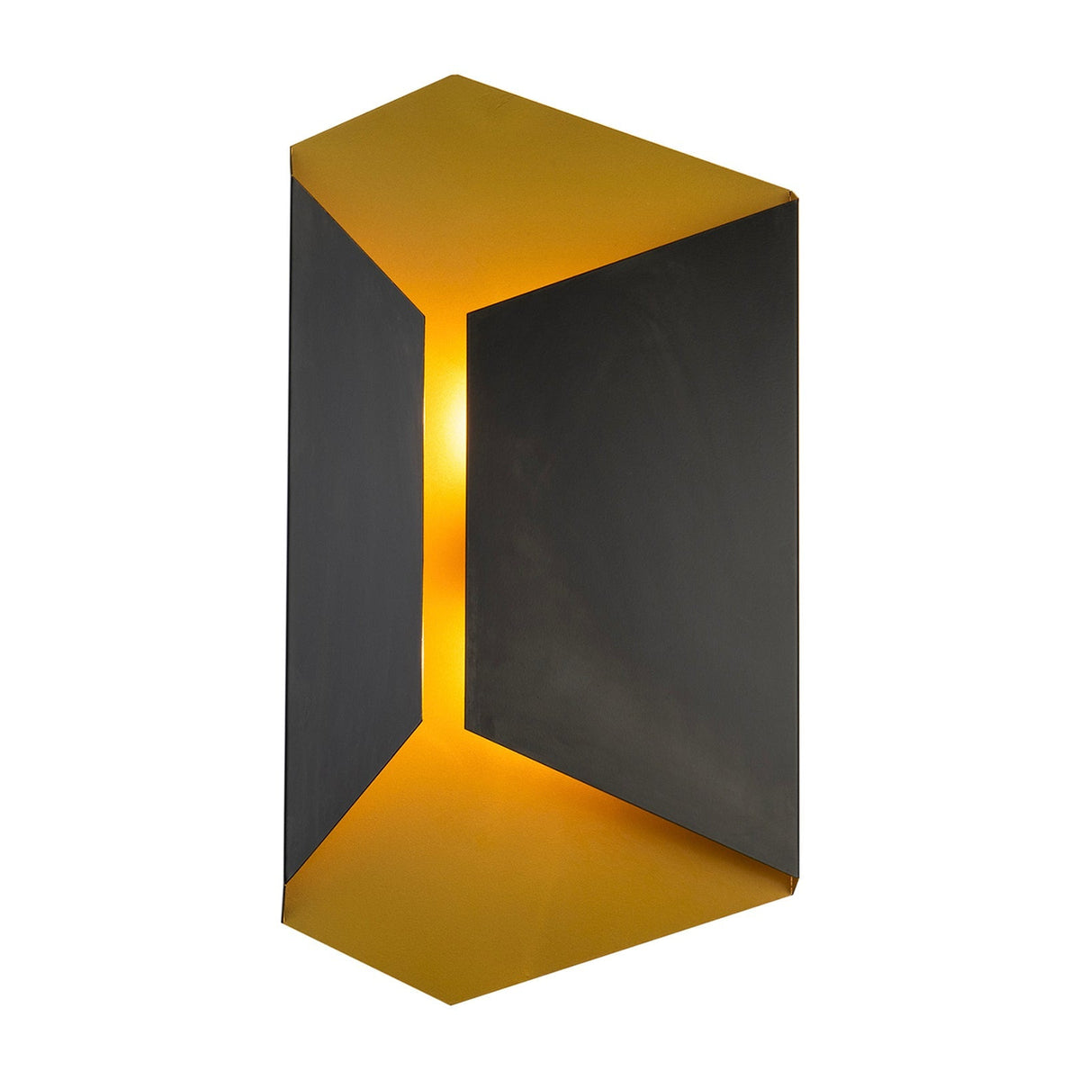 Onyx Wall Light - Brushed Brass & Black