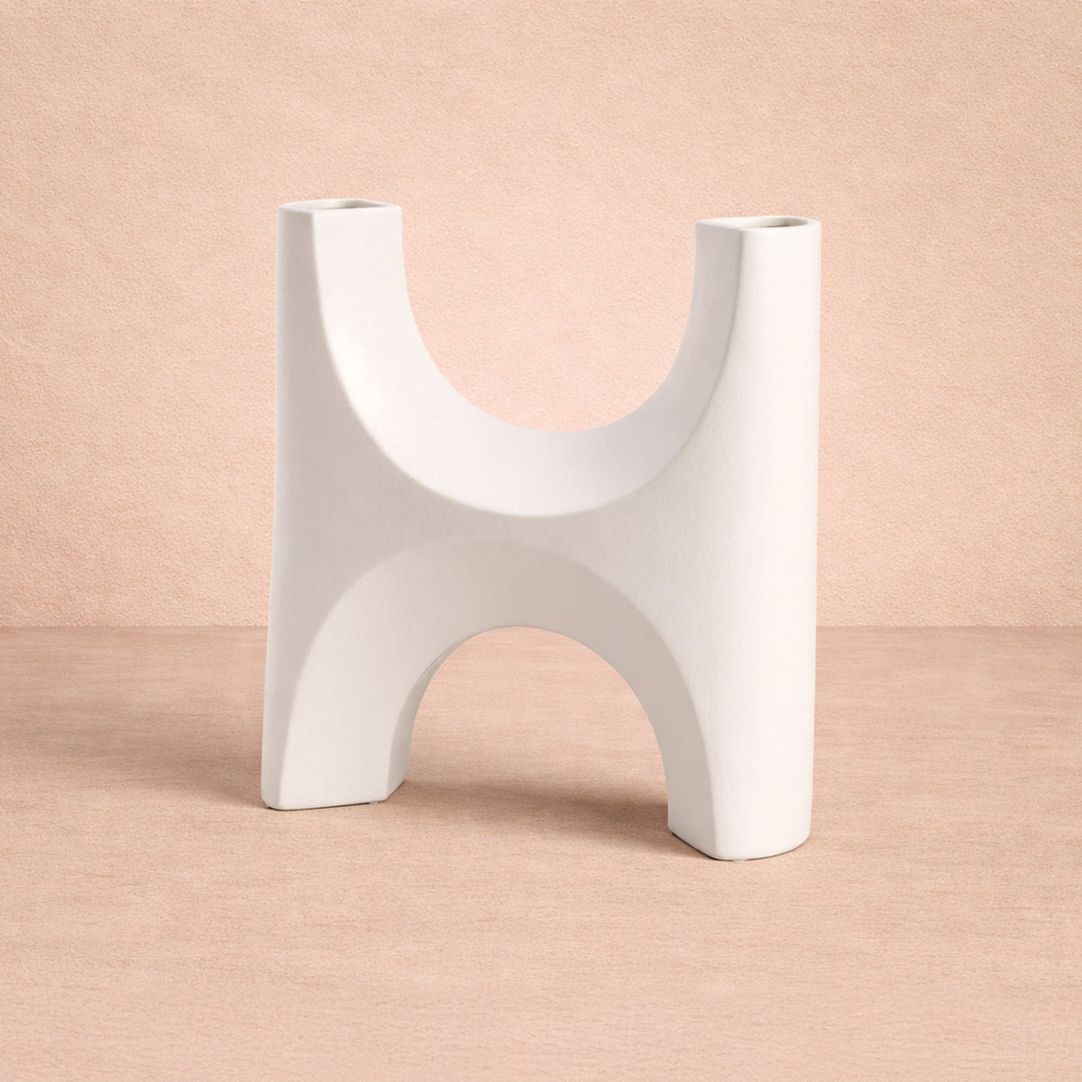 Savier Vase Large - White Ceramic