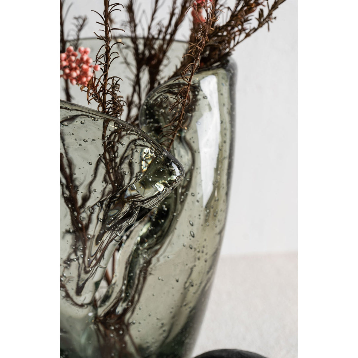 Elise Large Vase - Green Glass