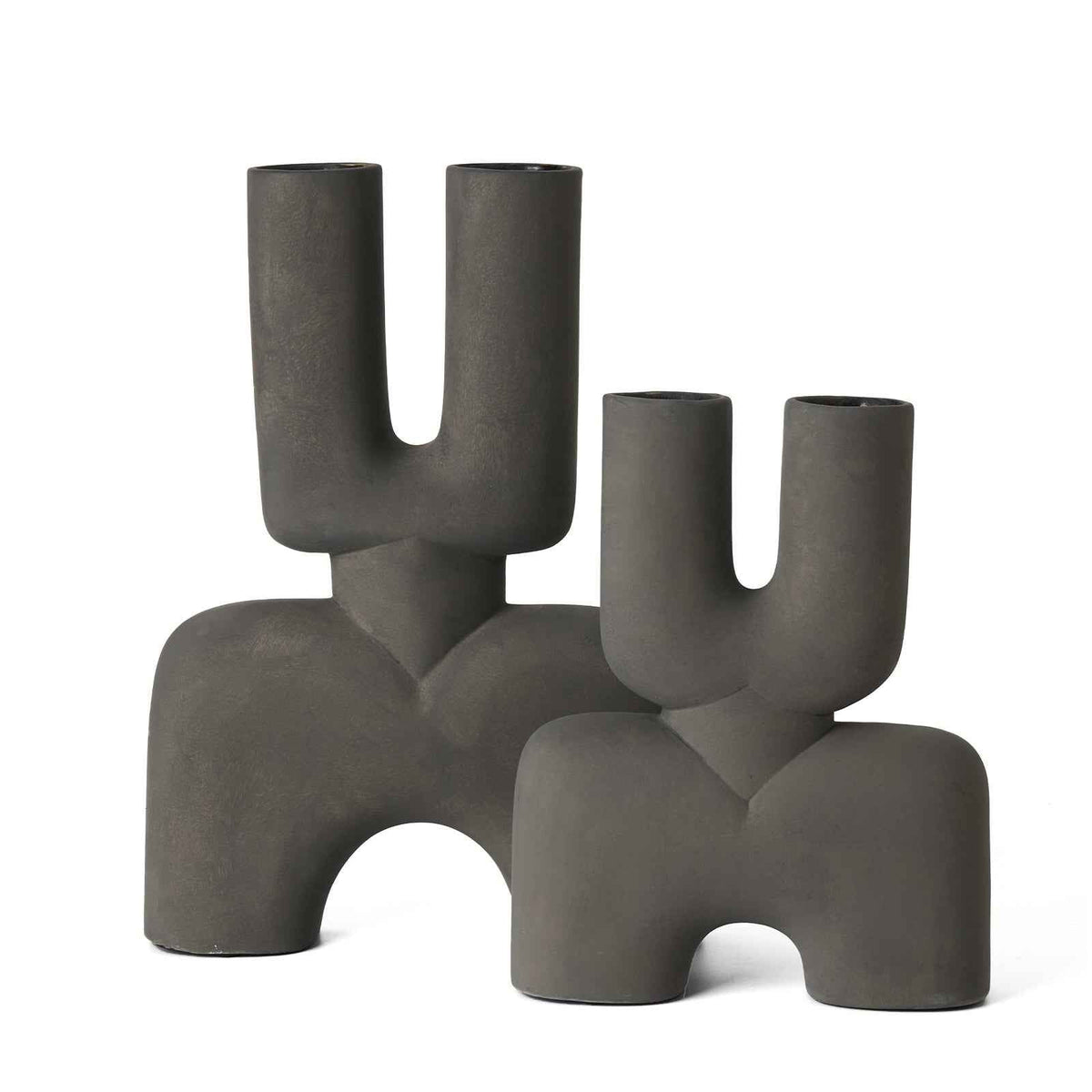Agnes Vases (Set of 2) - Ceramic Grey