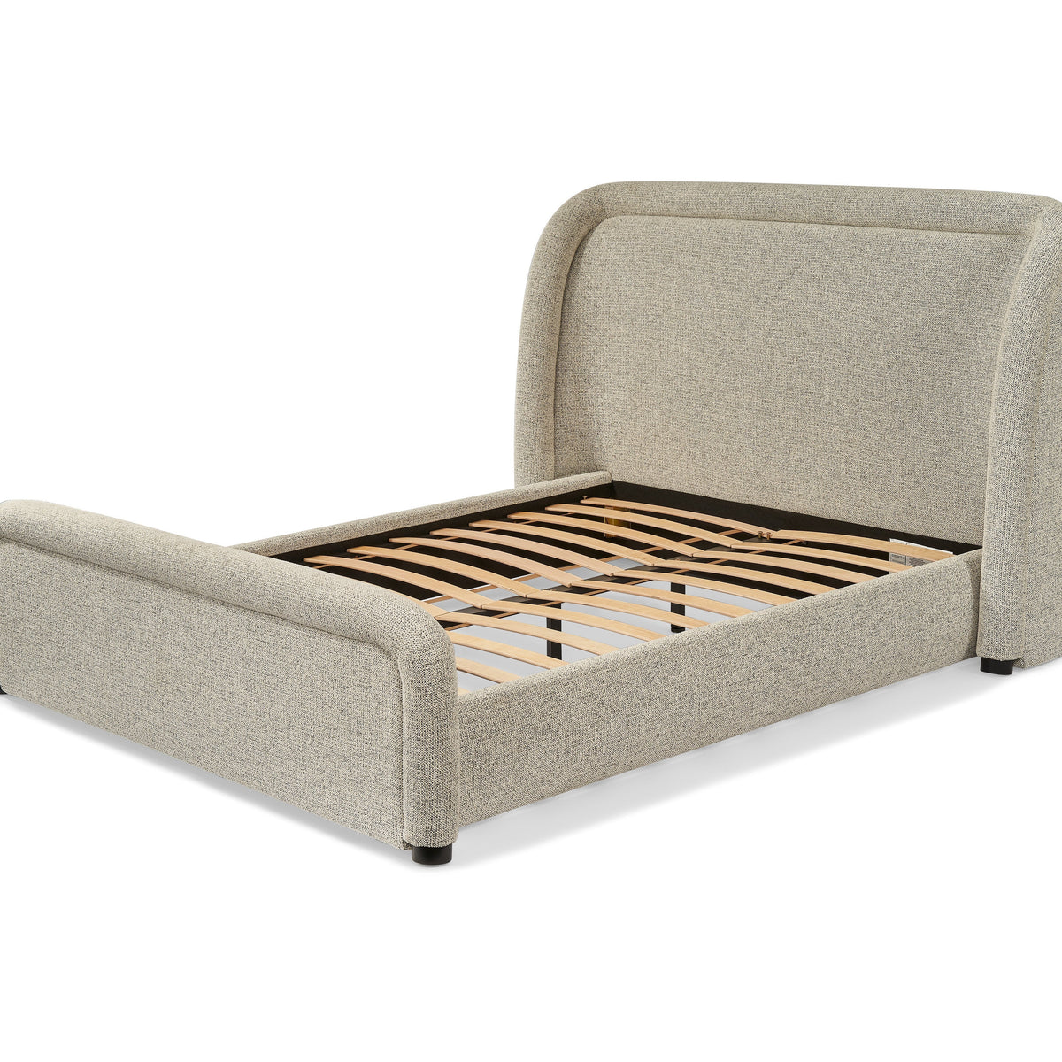 Calais King Size Bed - Colmer Silver Grain