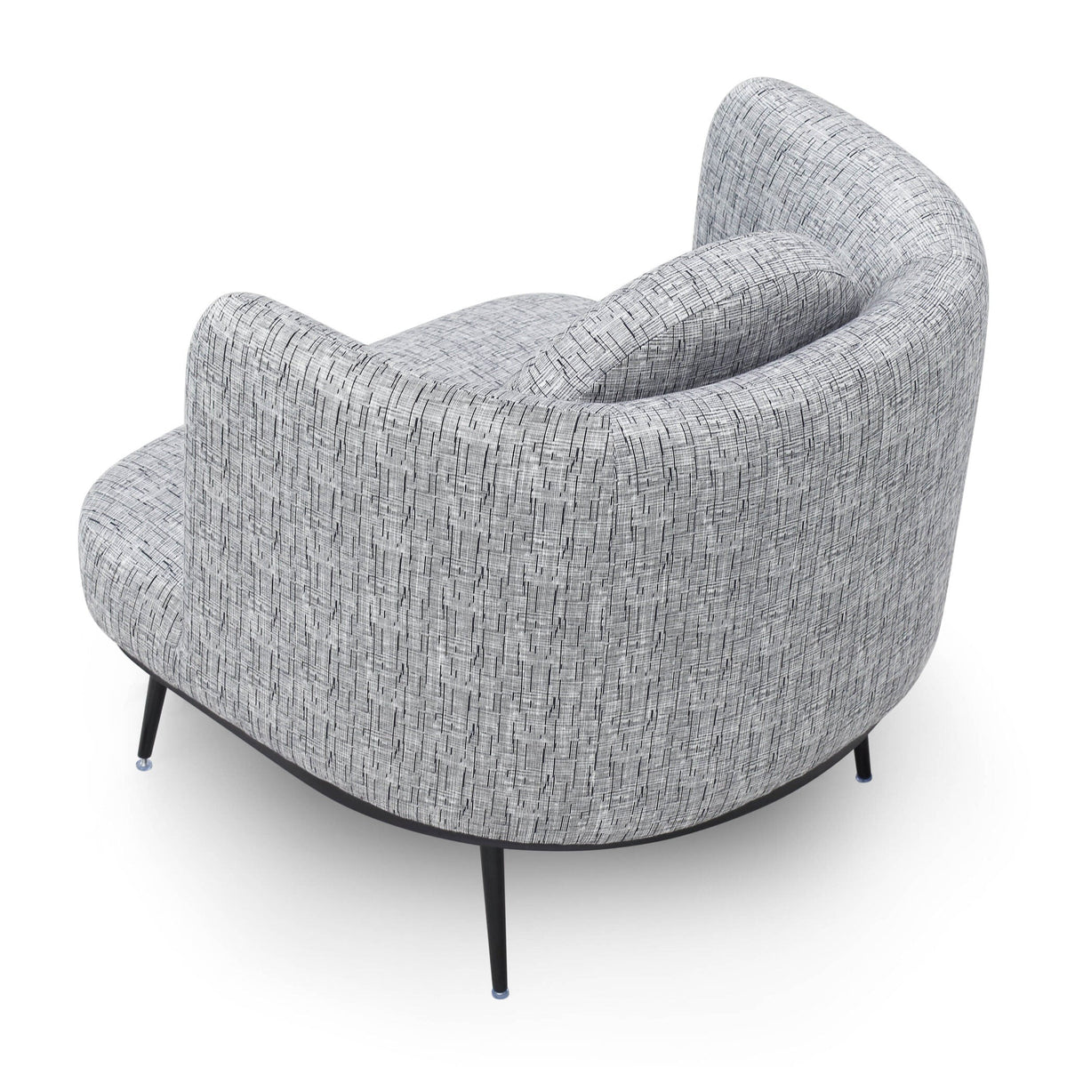 V Lux Occasional Chair - Artesan Black/White