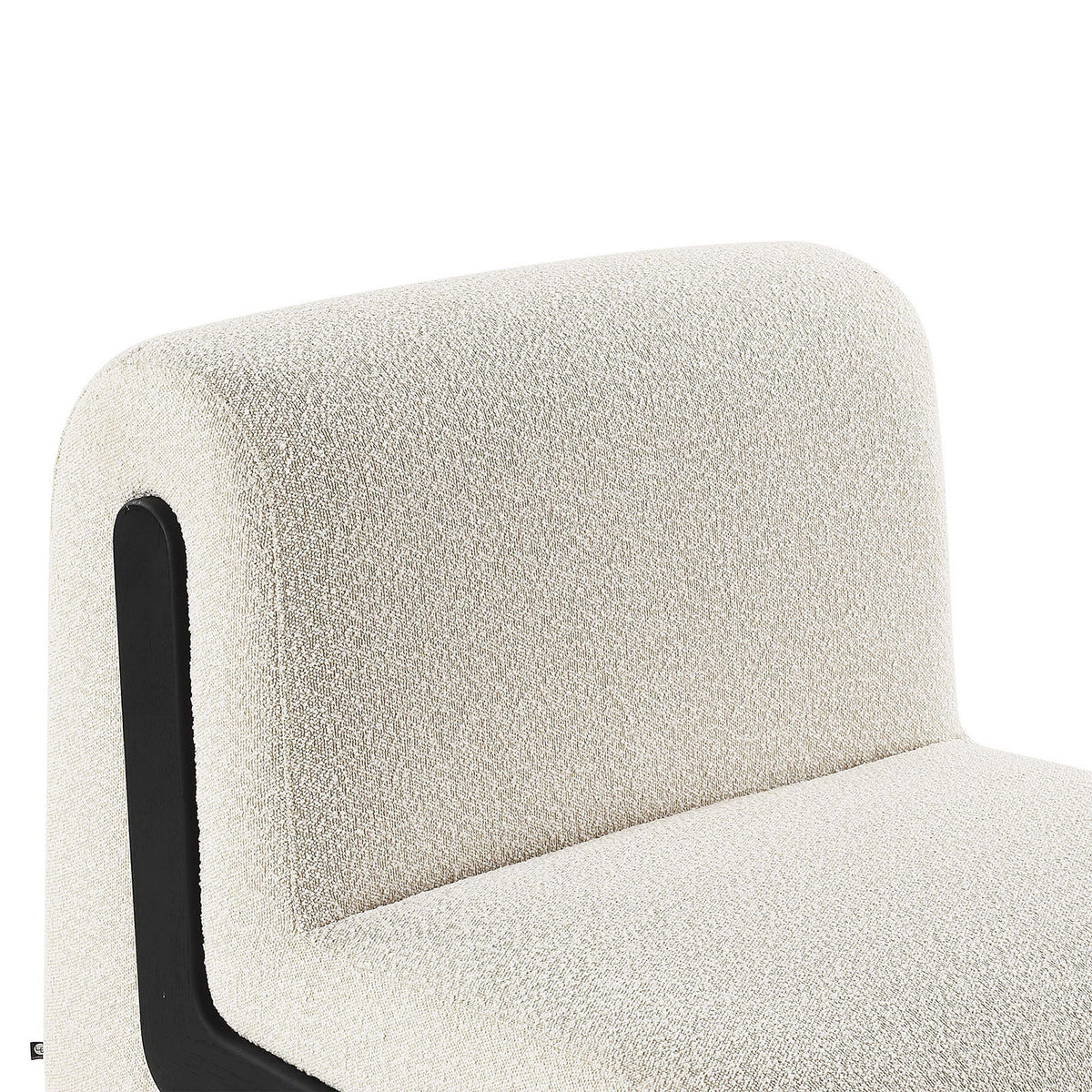 Bola Occasional Chair - Boucle Sand & Black