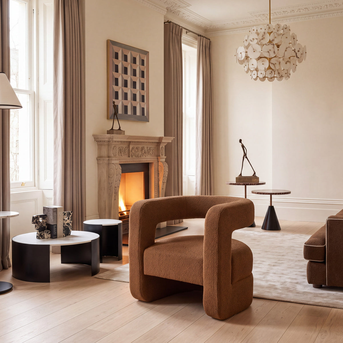 Minox Chair - Beau Clay Boucle