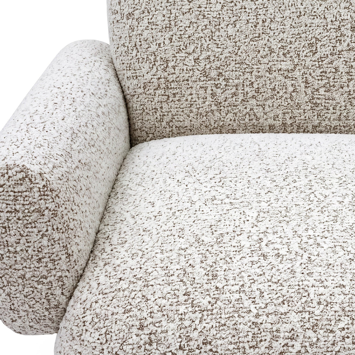 Bolton Swivel Occasional Chair - Ripley Grav | Matt Black Metal