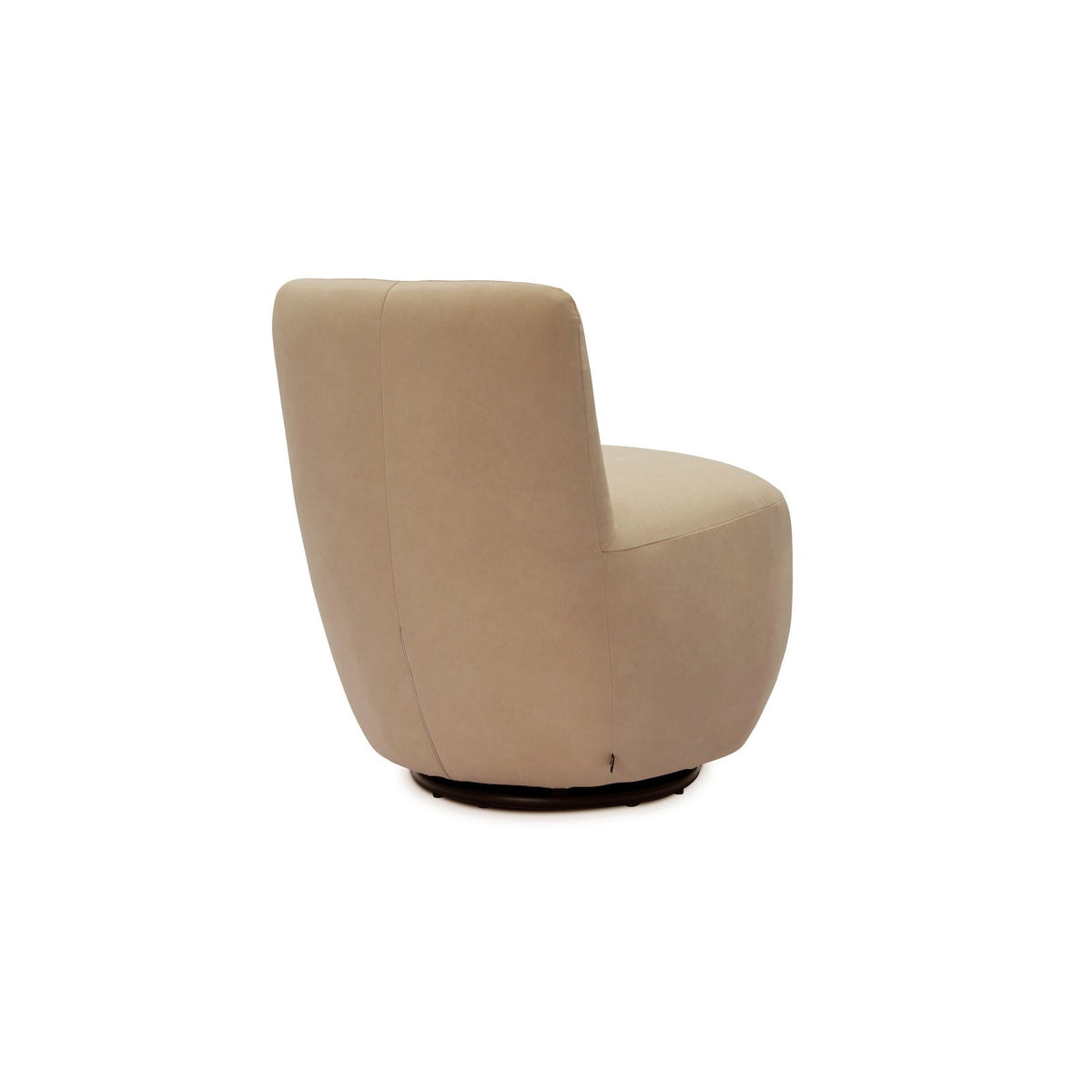 Hopper Swivel Occasional Chair - Hopper Desert | Matt Black Metal