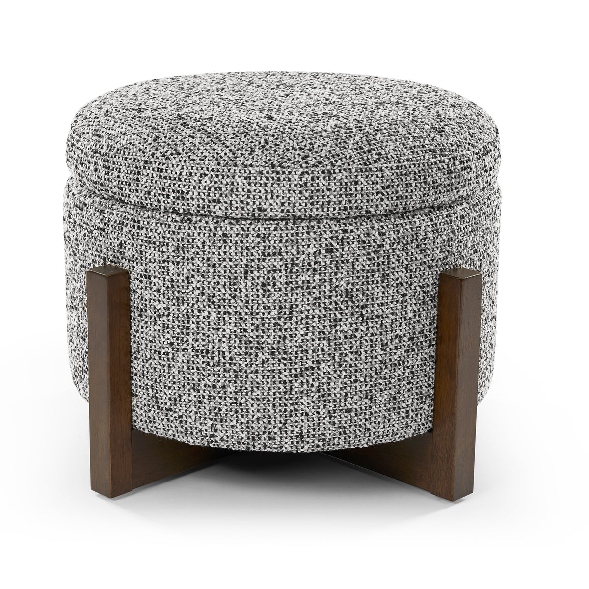 Asti Ottoman - Dexter Sparkle Stone/Ash Wood