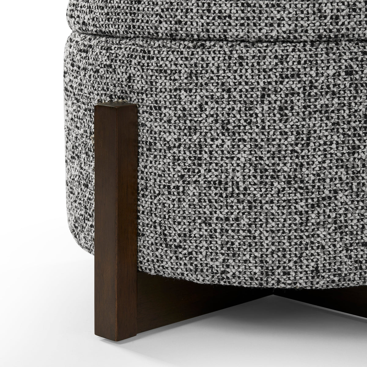 Asti Ottoman - Dexter Sparkle Stone/Ash Wood