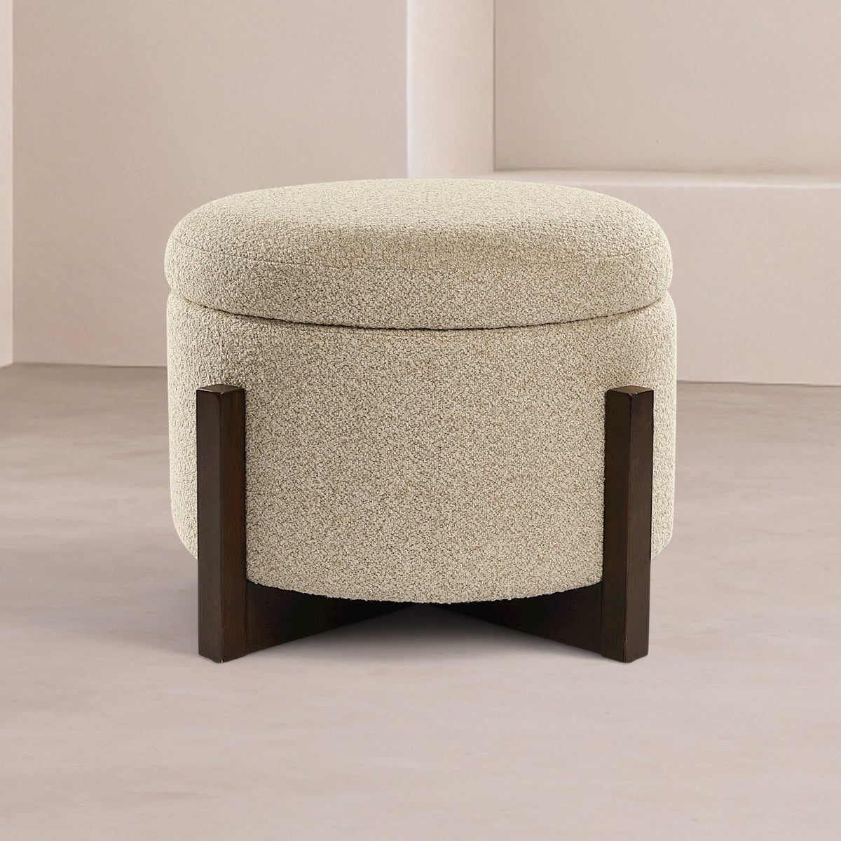 Asti Ottoman - Capella Sand/Ash Wood