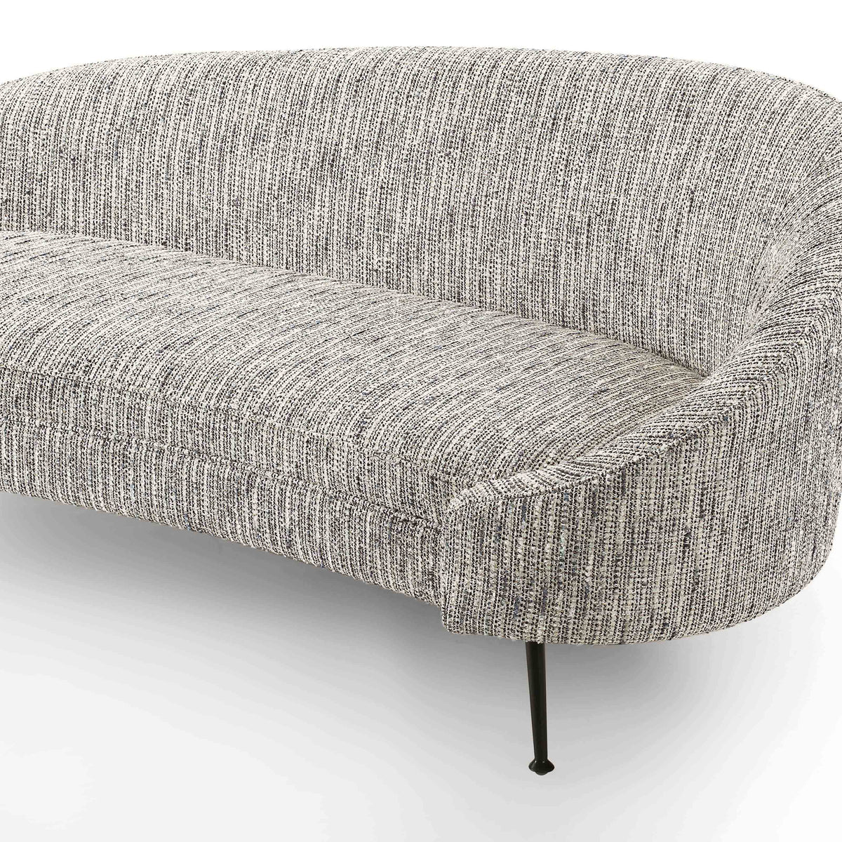 Aspen Sofa - Sherpa Grey/Matt Black