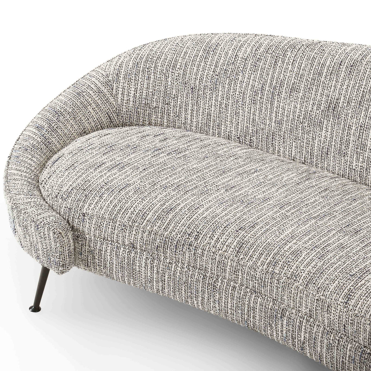 Aspen Sofa - Sherpa Grey/Matt Black