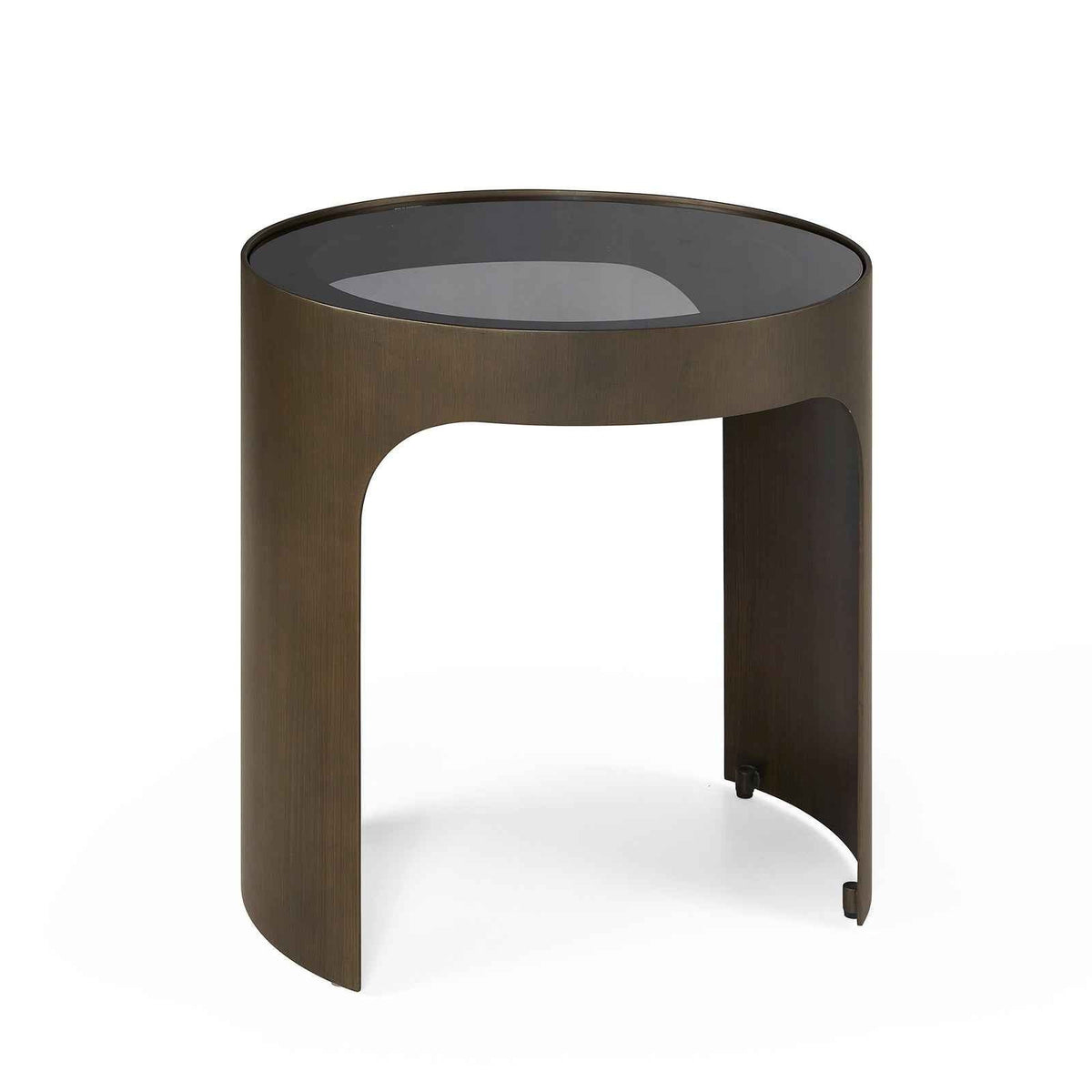 Arch Side Table - Antique Bronze/Smoked Black