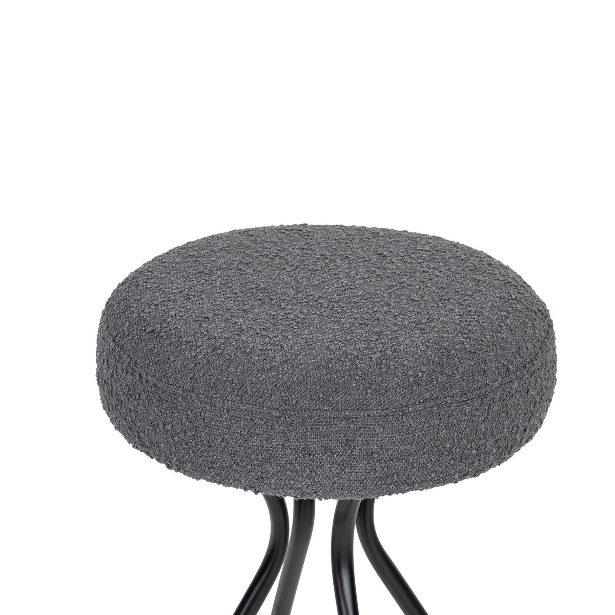 Hydra Counter Stool - Boucle Graphic Grey