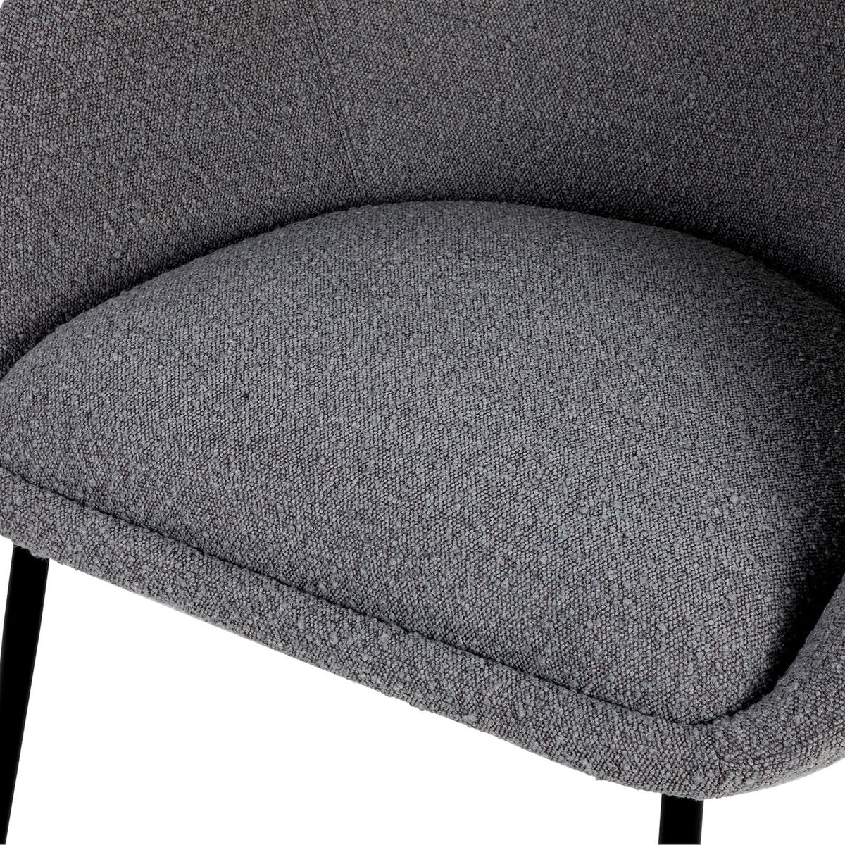 Ovalo Occasional Chair - Boucle Grey