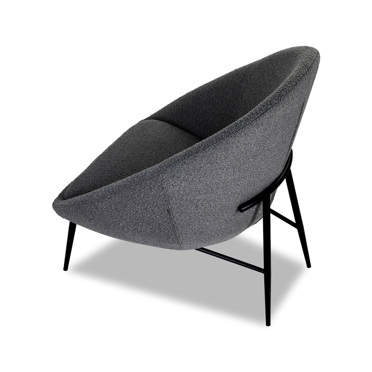 Ovalo Occasional Chair - Boucle Grey