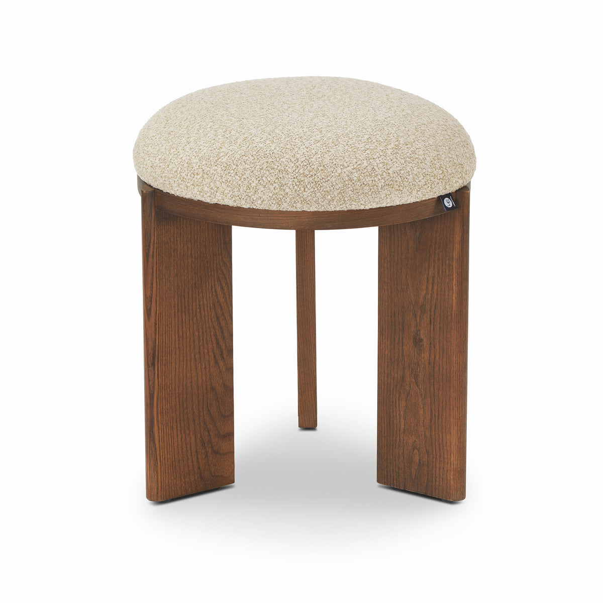 Lia Foot Stool - Capella Sand & Brushed Brown