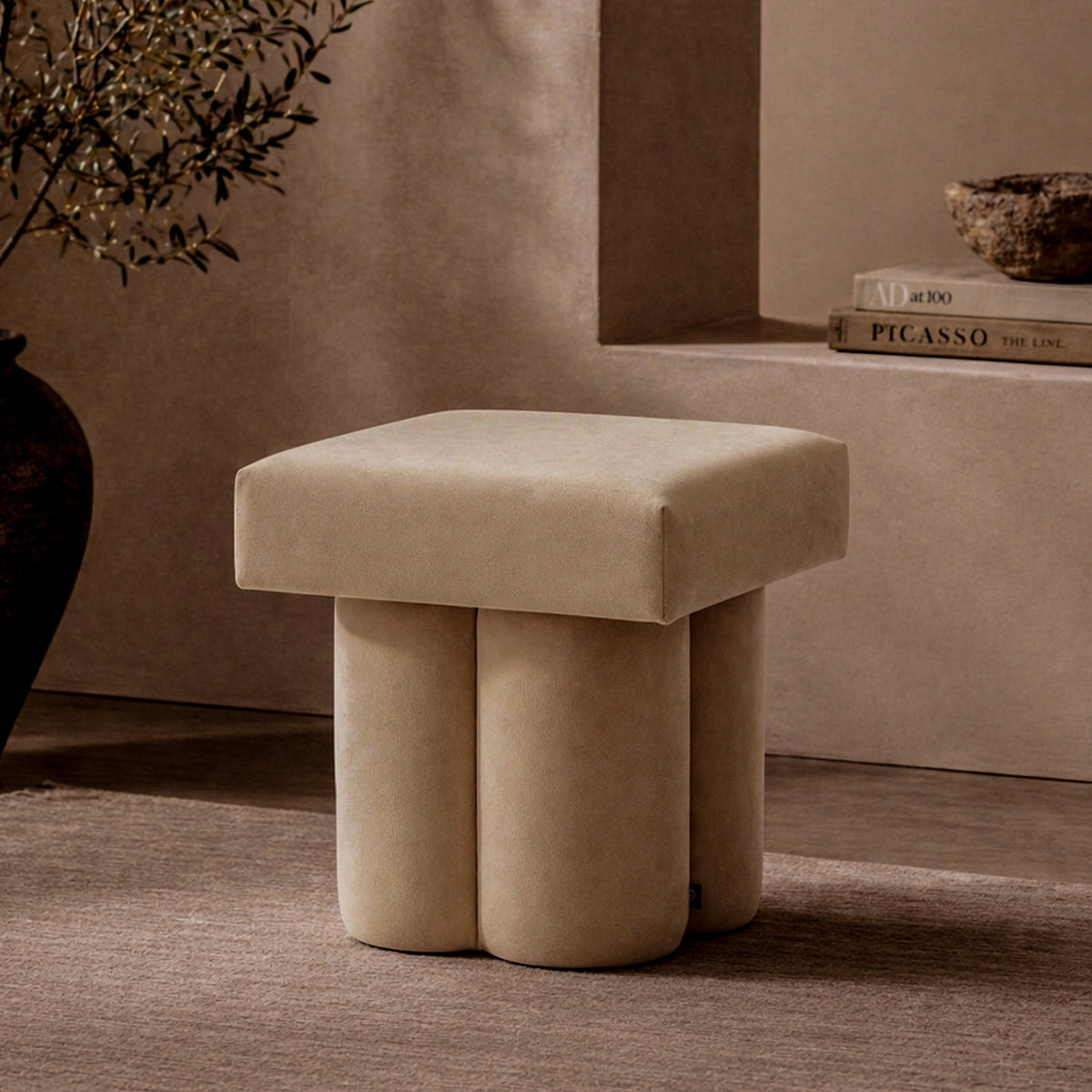 Poky Foot Stool - Hopper Desert