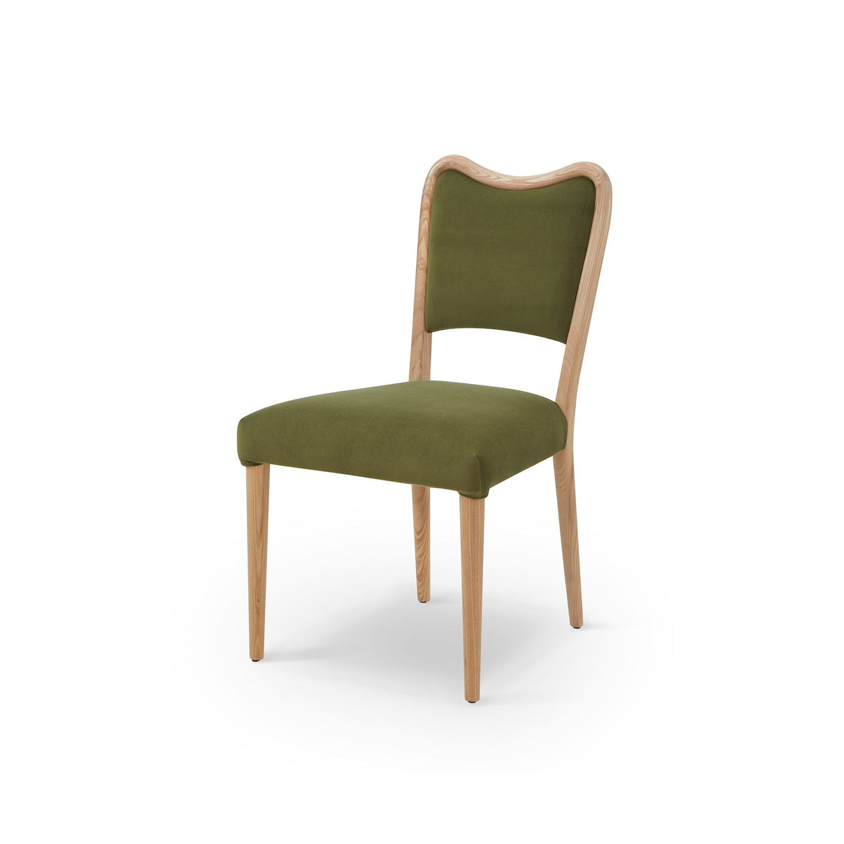 Adelaide Dining Chair - Kaster II Olive & Brushed Natural Wood