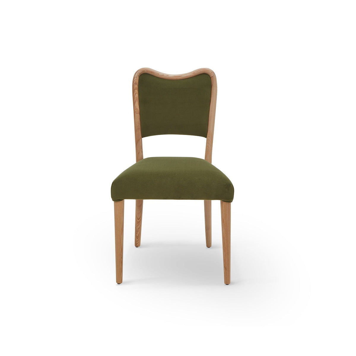 Adelaide Dining Chair - Kaster II Olive & Brushed Natural Wood